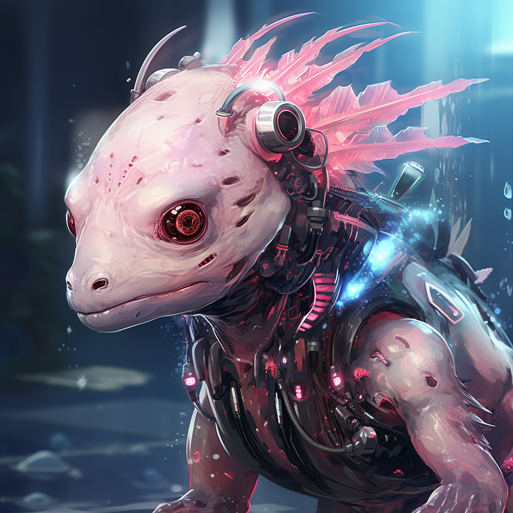 Cybernetic axolotl