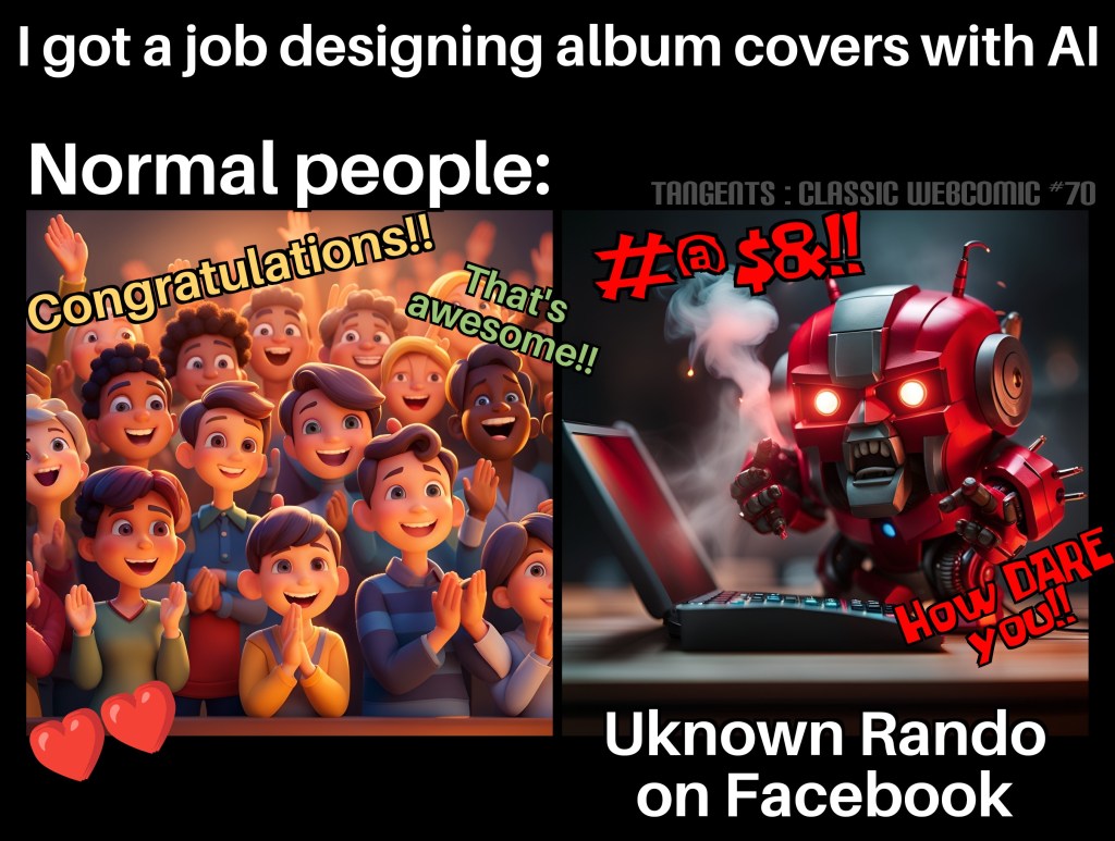 Tangents: Classic Webcomic #70 Got A job With&nbsp;AI