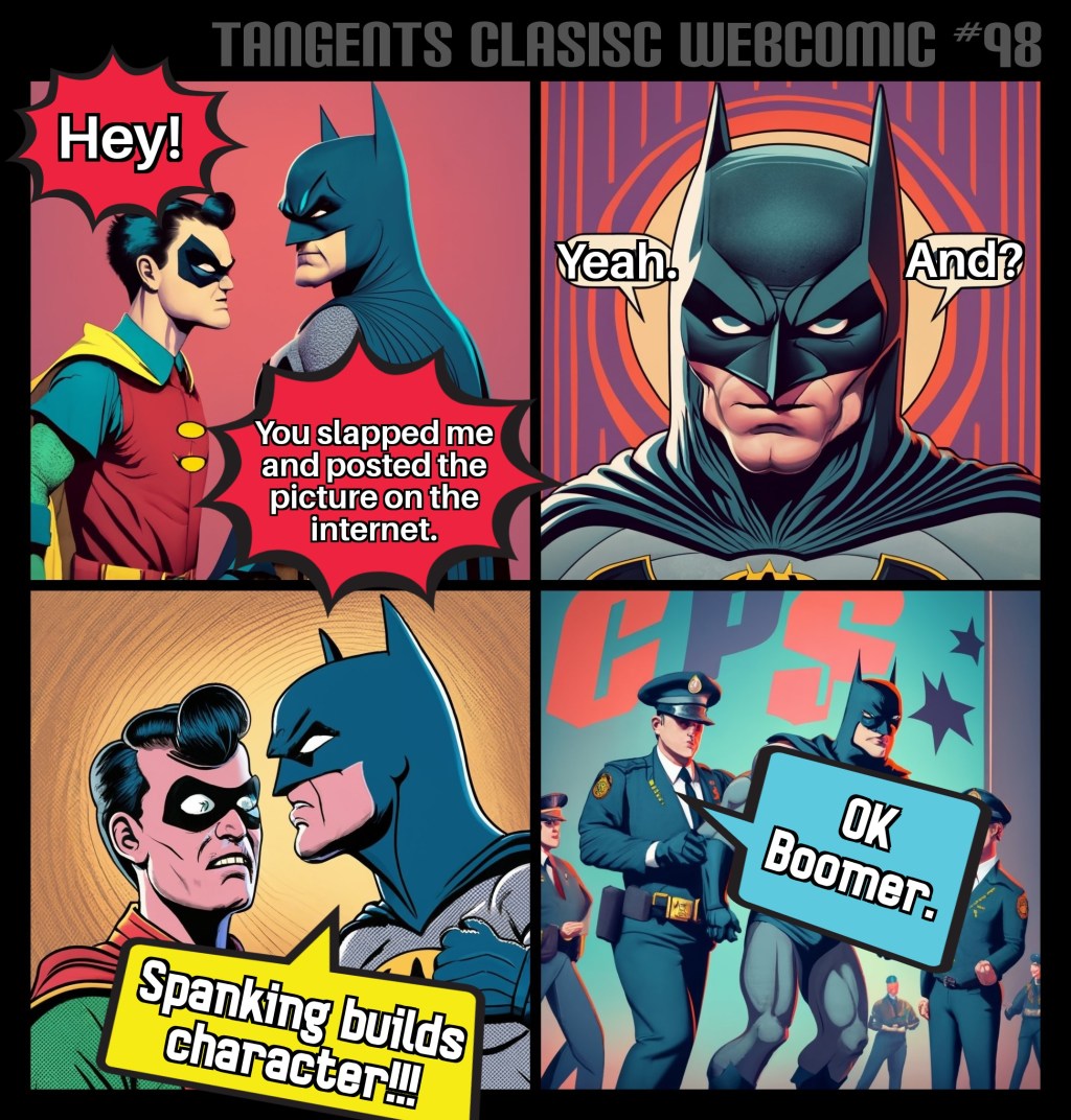 Tangents: Classic Webcomic #98 Comic Heroes and corporal&nbsp;Punishment