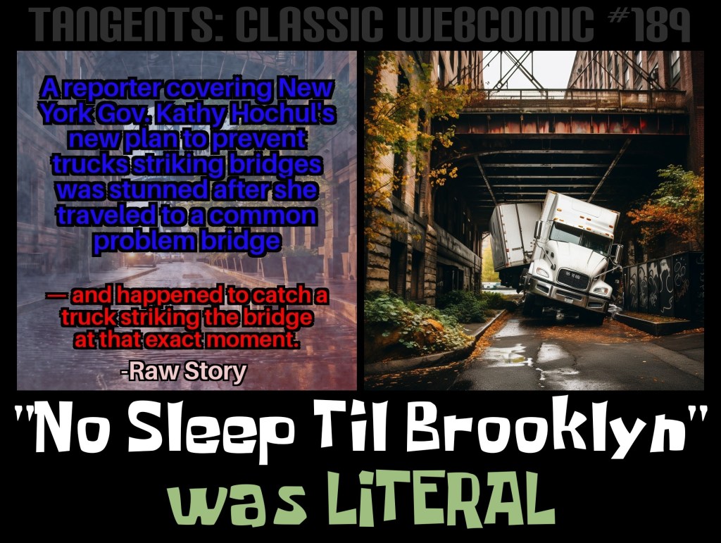 Tangents: Classic Webcomic #189 No Sleep Til&nbsp;Brooklyn