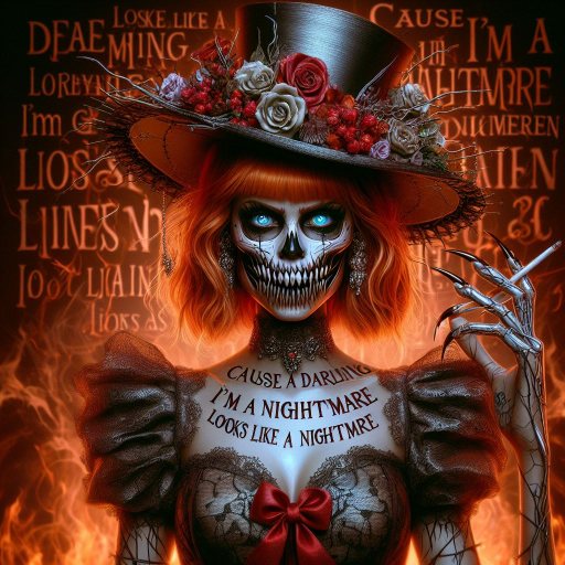 Prompt: baby, I’m a nightmare dress like a&nbsp;nightmare