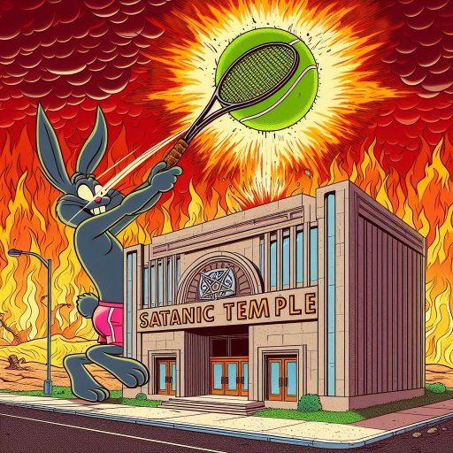 Bing prompt: Satanic Temple Classic Cartoon&nbsp;Style