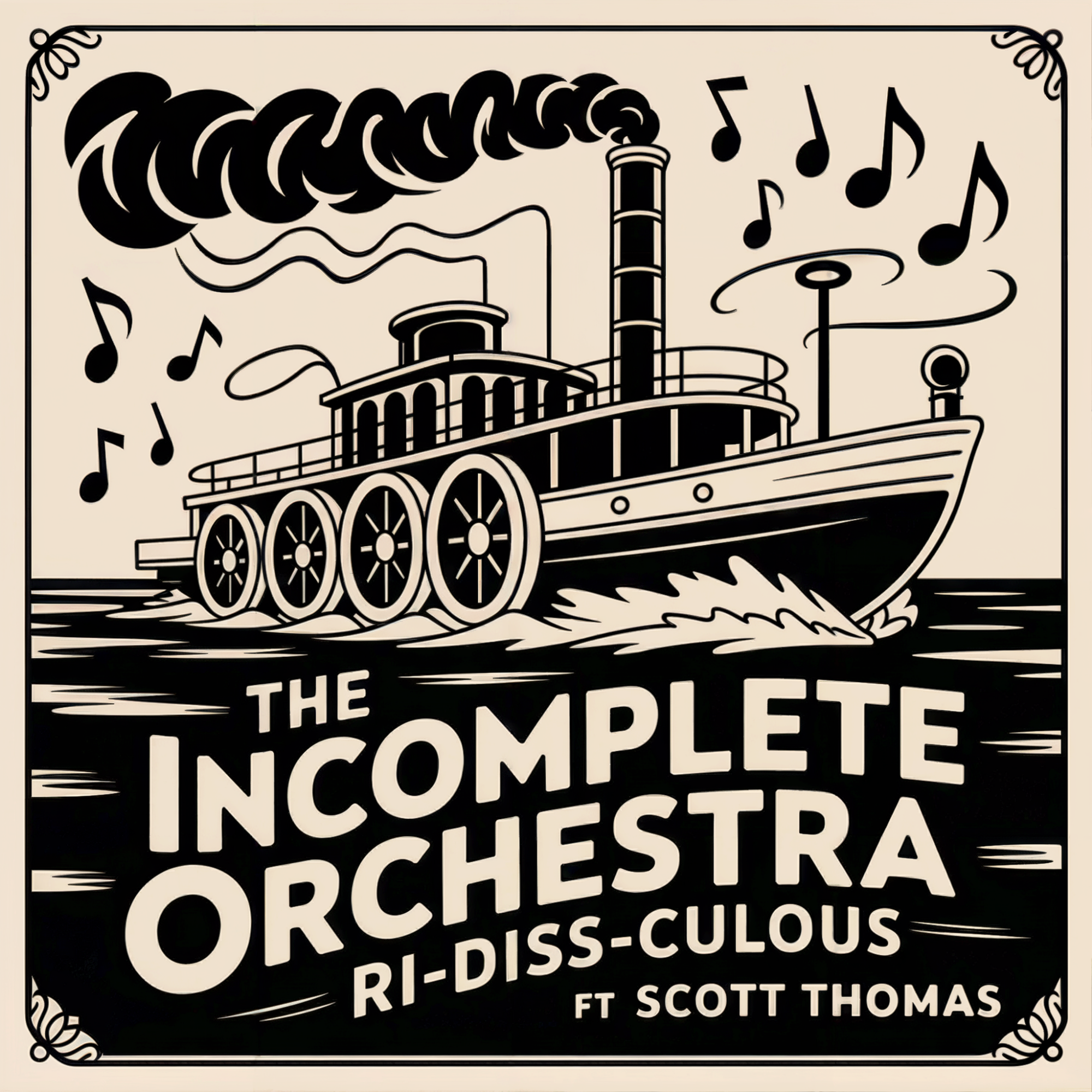 It shows an AI illustration of a steamboat