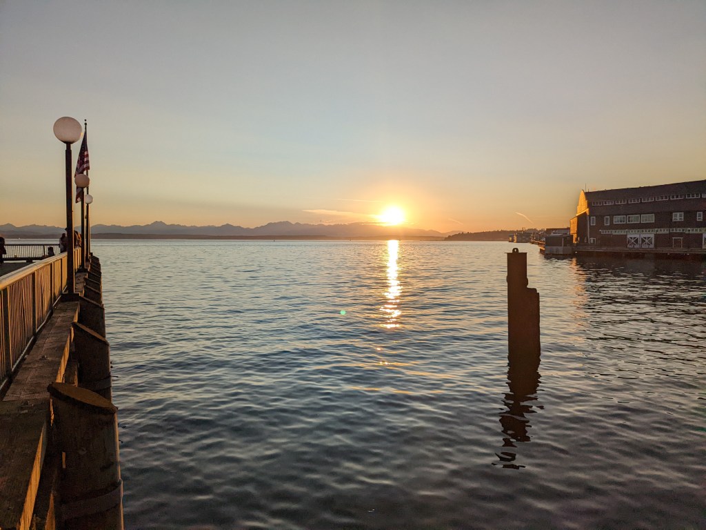 Dusk on the pier, photography by Brandon K Montoya