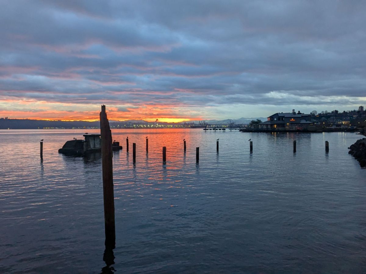 Sunrise in the Port of Tacoma&nbsp;2