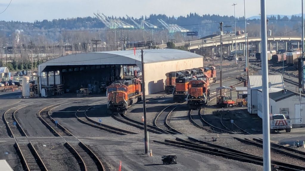 A BNSF Railway Maintenance Shed