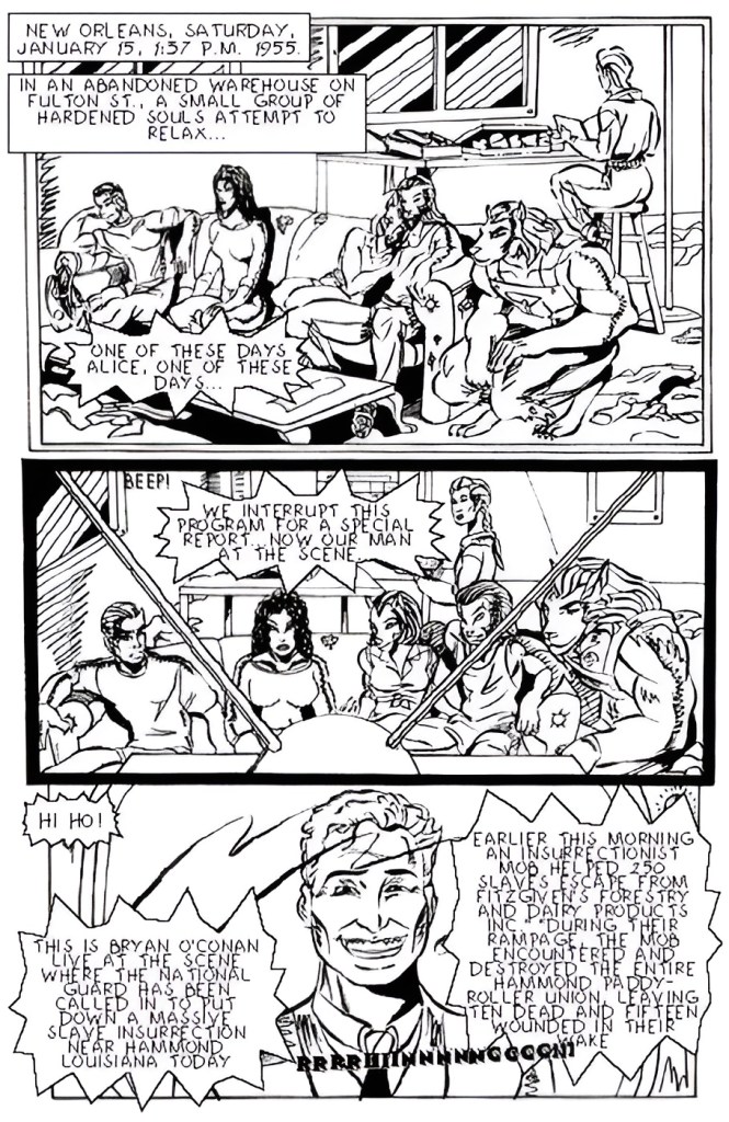 Red Krewe Page 1 Art By Hungla Rodriquez