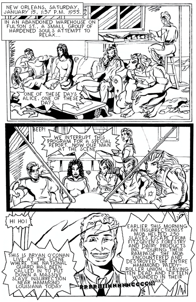 Red Krewe Page 1 Art By Hungla Rodriquez
