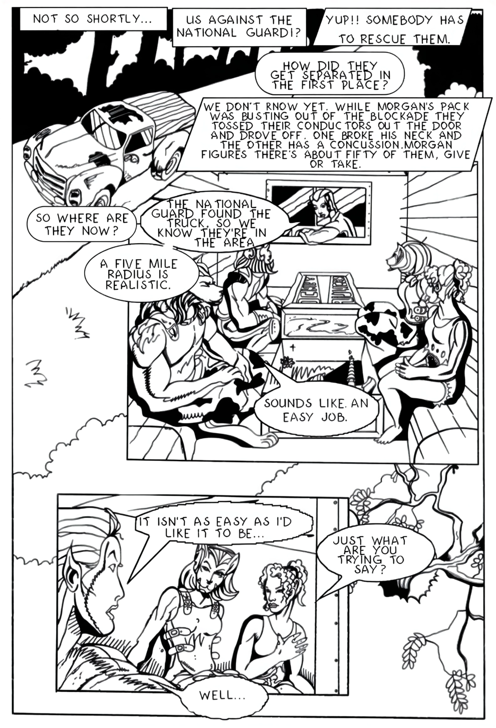 Red Krewe Page 3 Art By Hungla Rodriquez