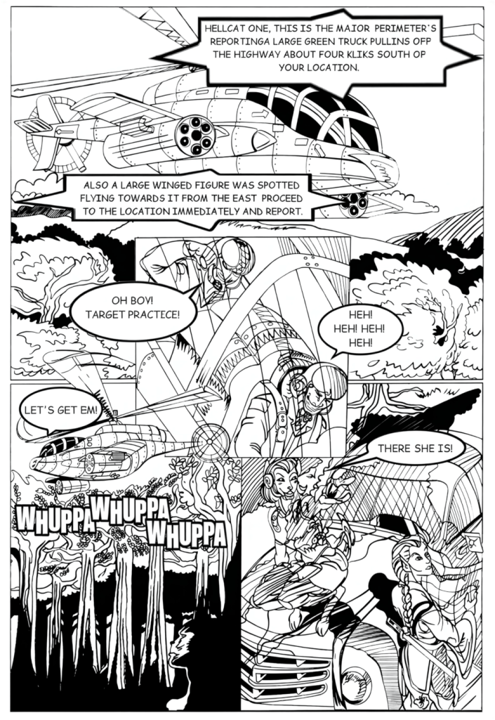 Red Krewe Page 5 Art By Hungla Rodriquez