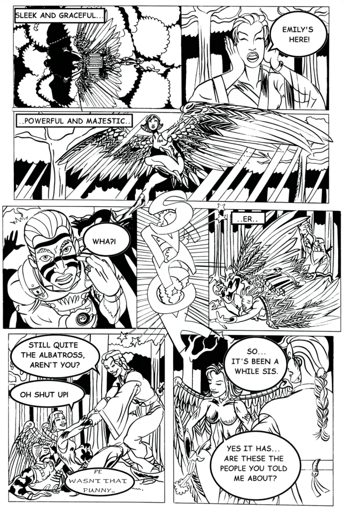 Red Krewe Page 6 Art By Hungla Rodriquez