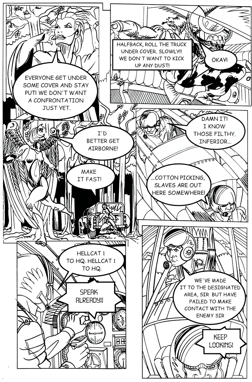 Red Krewe Page 9 Art By Hungla Rodriquez