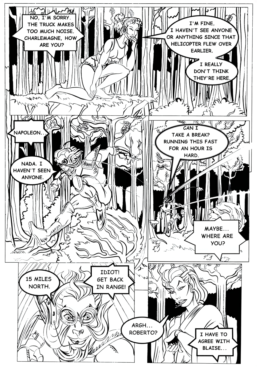 Red Krewe Page 11 Art By Hungla Rodriquez