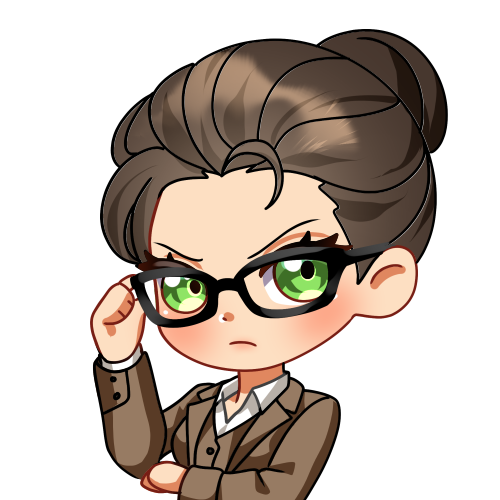 Athena adjusting her glasses By Hikaru Haruka