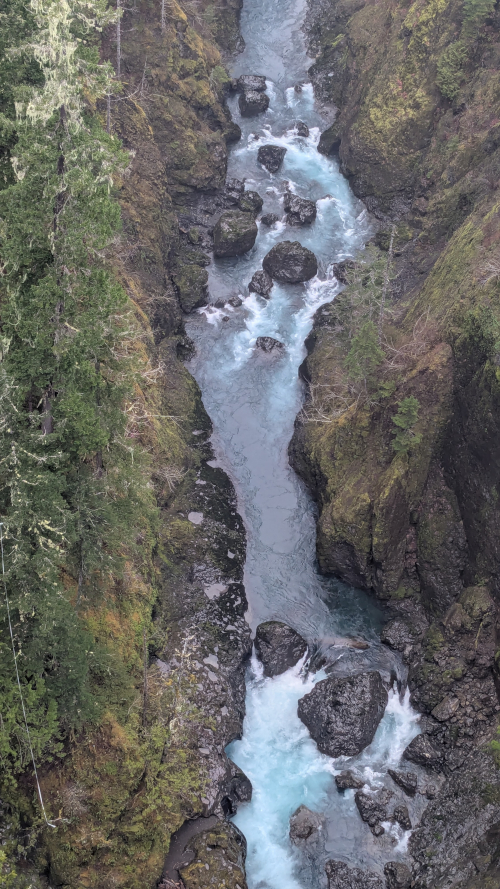 High Steel Bridge - View downward on the north side of the gorge - Photo by Brandon K Montoya