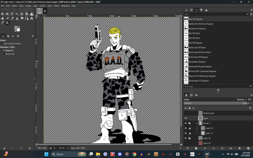 WIP Major Torin&nbsp;Art