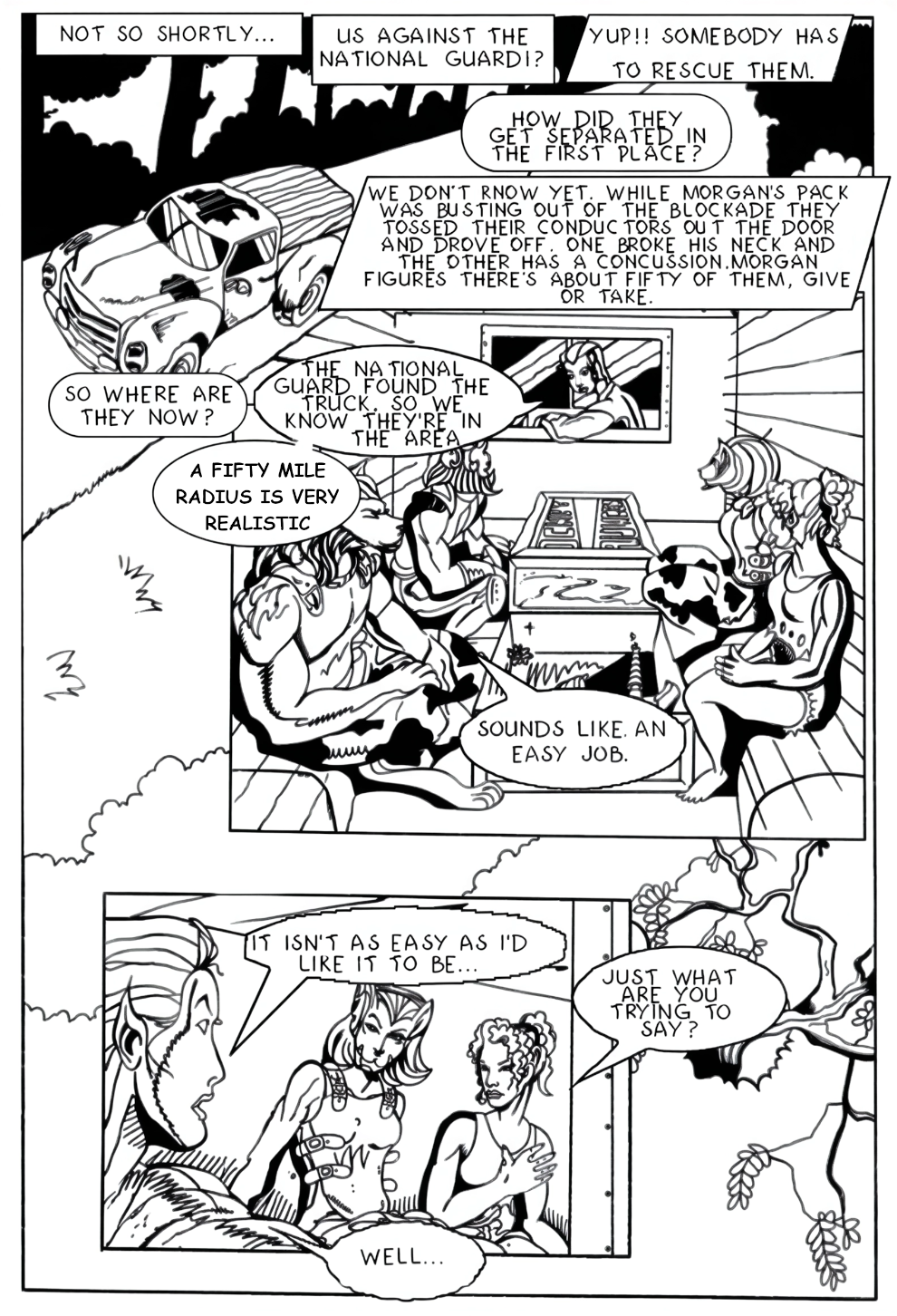 Red Krewe Page 3 Art By Hungla Rodriquez