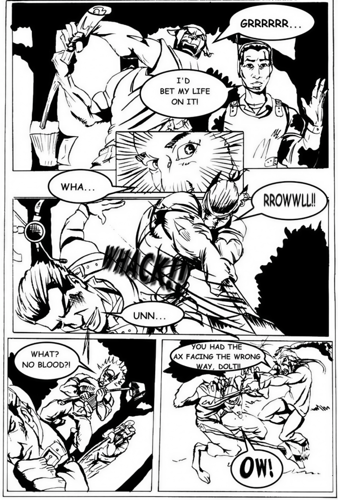 Red Krewe Issue 2 Page 2 Art By Hungla Rodriquez
