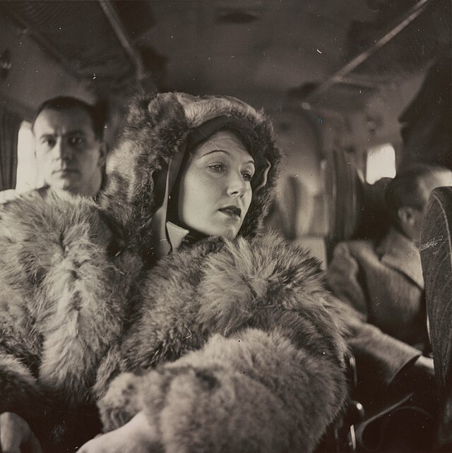 Horst & Marie Heissmeyer on a plane