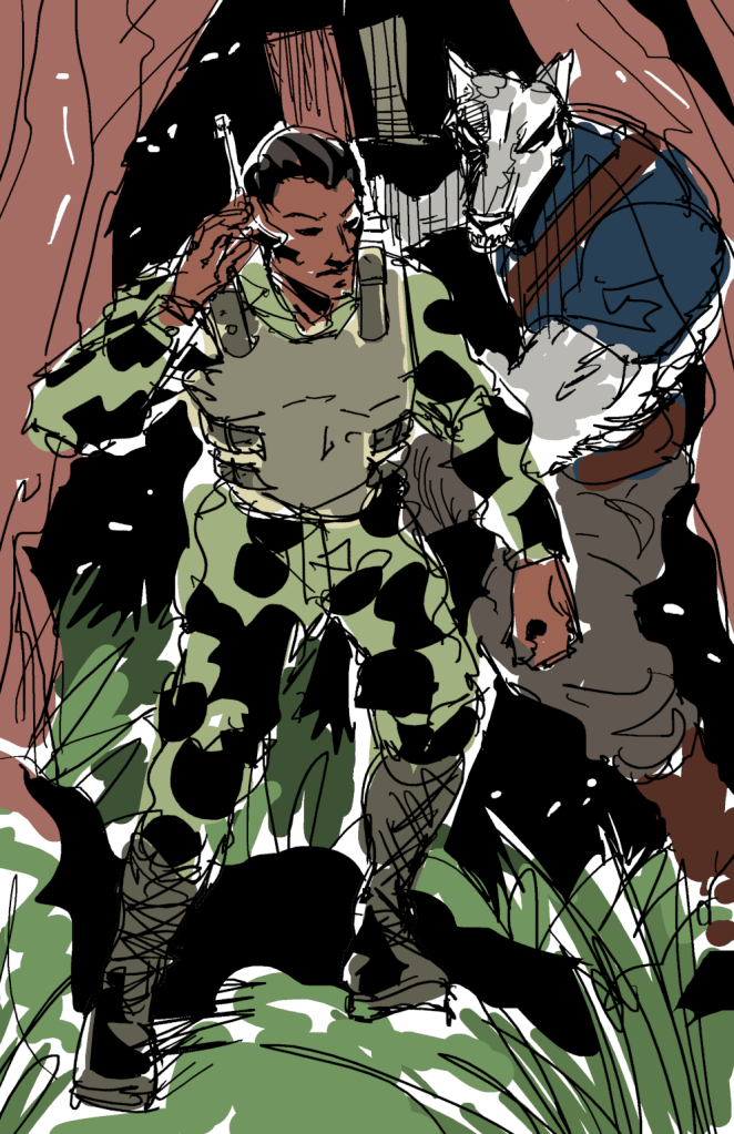 Red Krewe Page 12 Sketch WIP Art By Carl Clemente