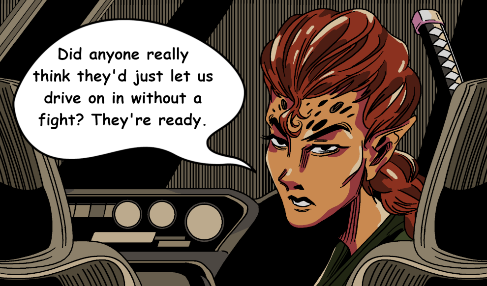 Red Krewe Page 4 Panel 1 Art By Carl Clemente