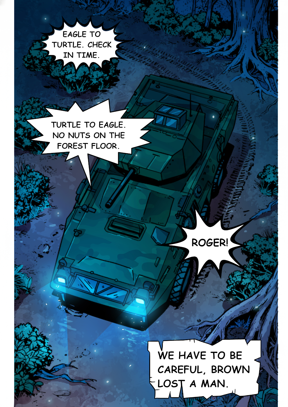 Red Krewe Page 4 Panel 2 Art By Hey Pineapple, Colors By Rakusho