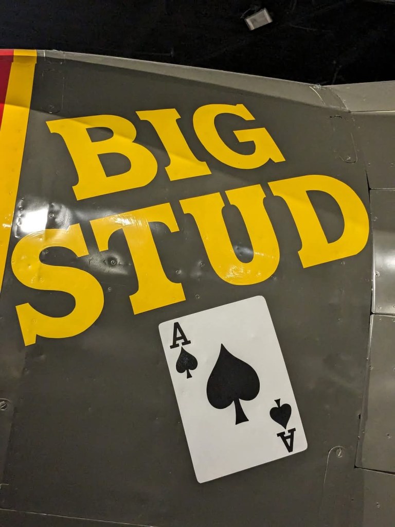 Big Stud Close Up - Photo By Brandon K Montoya - The personal aircraft of fighter ace Robert Baseler who commanded the 325th FG. This was the first of two P-47s he flew named Big Stud, the second a bubble canopy P-47D. He also flew a P-40 named Stud and later a P-51 named Little Stud