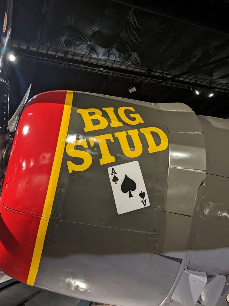 Big Stud Medium Close Up - Photo By Brandon K Montoya - The personal aircraft of fighter ace Robert Baseler who commanded the 325th FG. This was the first of two P-47s he flew named Big Stud, the second a bubble canopy P-47D. He also flew a P-40 named Stud and later a P-51 named Little Stud