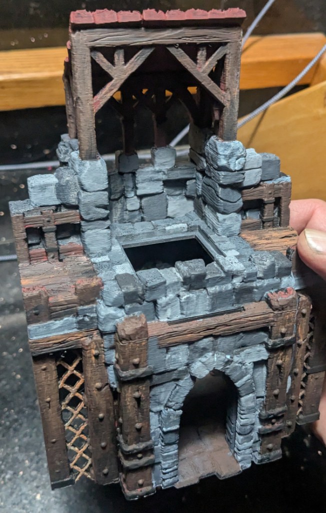 RPG Stuff: WIP Guardia Small Gates Painting Day 4 Part&nbsp;1