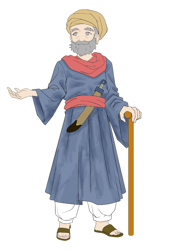 Mysterious Old Man - Pencils & Inks By AltaLuna, Color Work In Progress Brandon K Montoya