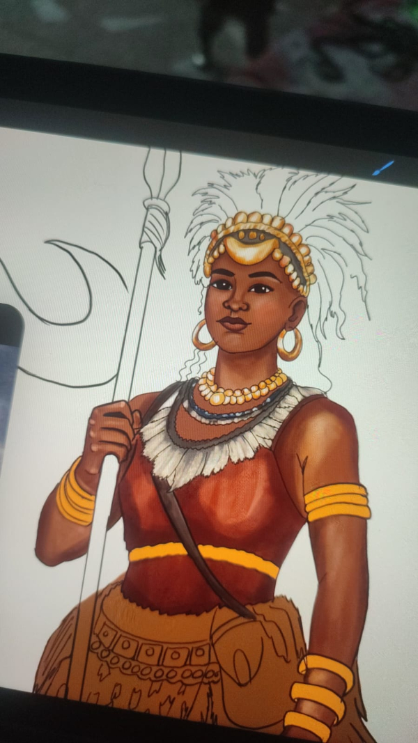 Iansã And Ogun Color Test - Art By Siddiqui