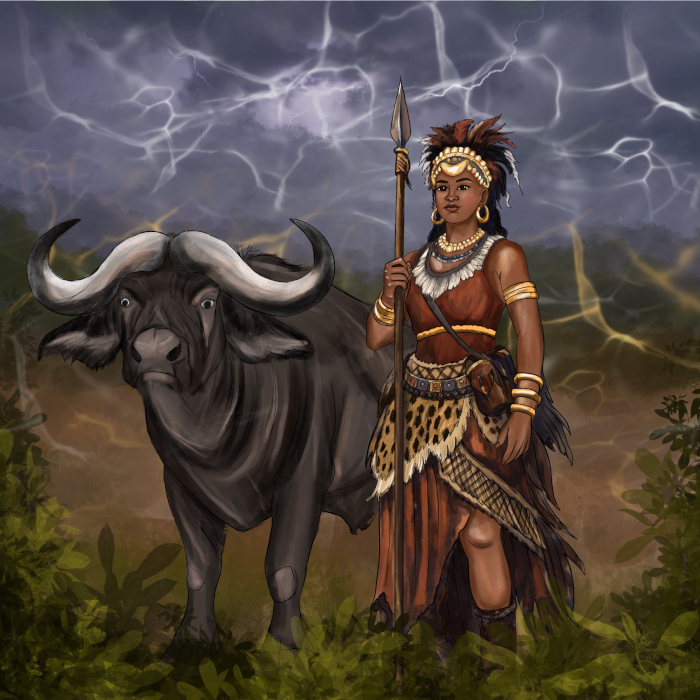 Iansã And Ogun - Art By Siddiqui