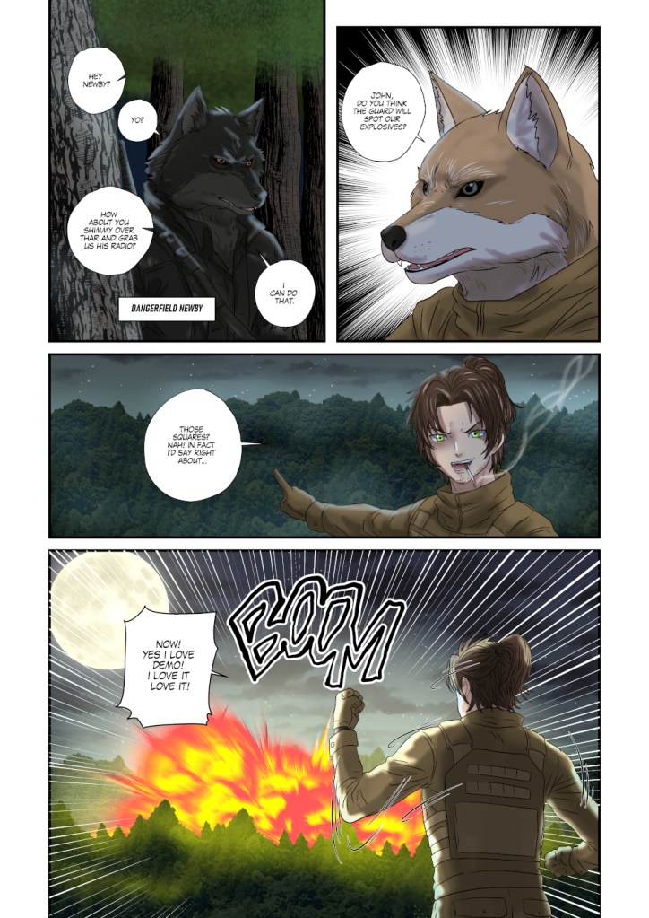 Bowie Brown "Wrong Turn Crossover" 1 Page 2 Art By Sagika Y