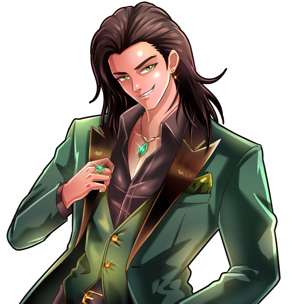 Loki CEO of A.E.S.I.R. 1 Color - Art By Paws & Claws