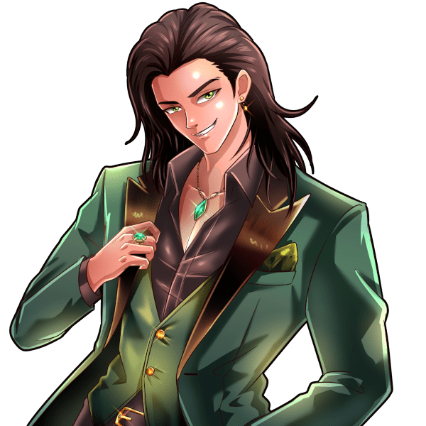 Loki CEO of A.E.S.I.R. 1 Color - Art By Paws & Claws