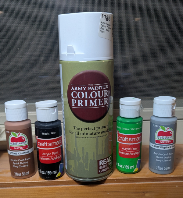Paints & primer I use - photo by Brandon K Montoya