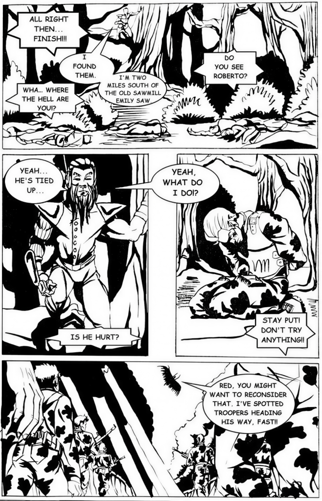 Red Krewe Issue 2 Page 6 Art By Hungla Rodriquez