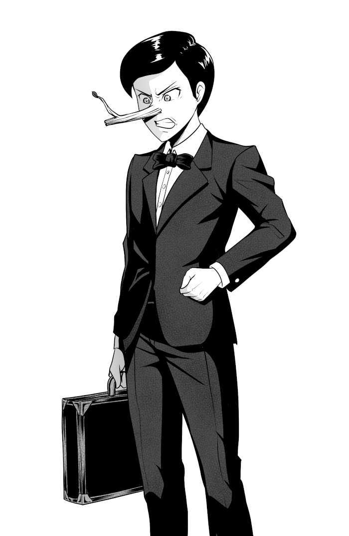 Pinocchio Finished With Tones - Art By Fluffy