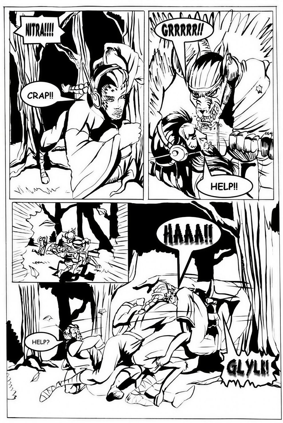Red Krewe Issue 2 Page 11 Art By Hungla Rodriquez
