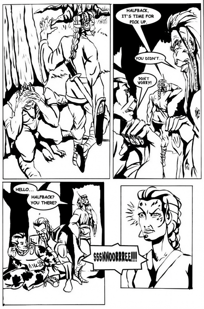 Red Krewe Issue 2 Page 14 Art By Hungla Rodriquez
