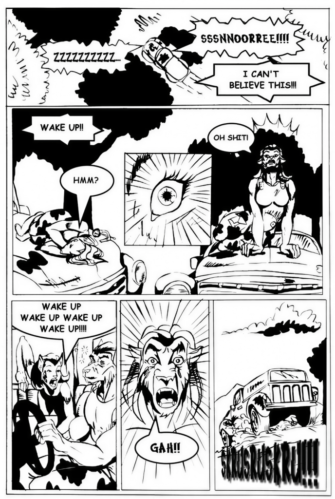 Red Krewe Issue 2 Page 14 Art By Hungla Rodriquez