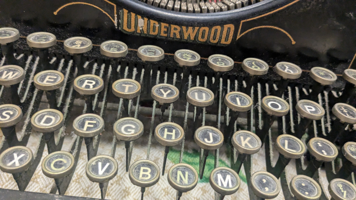 Antique Underwood Typewriter - Photo By Brandon K Montoya
